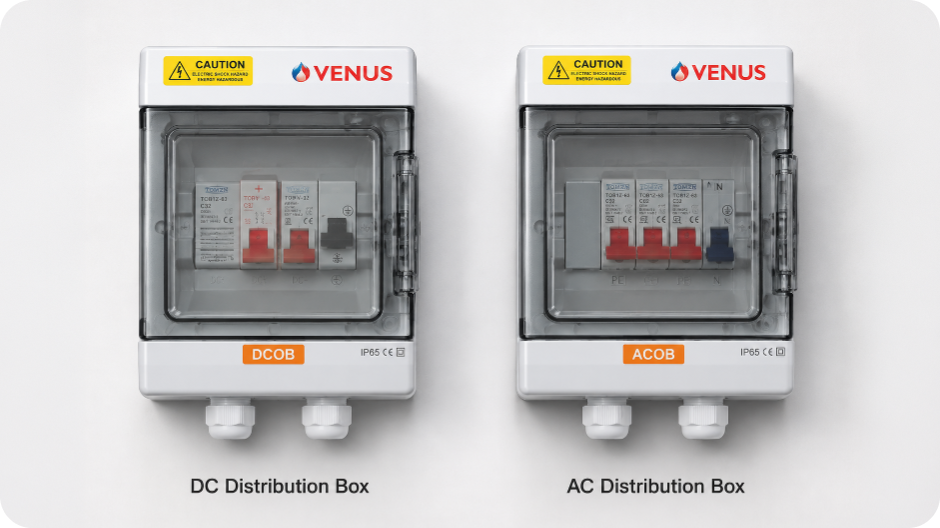 Solar distribution boxes