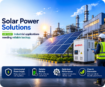 Solar power for industrial applications