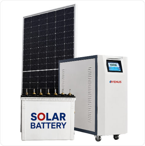 Off-grid solar battery and inverter