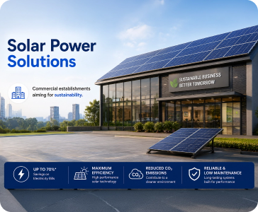 Solar power for commercial establishments