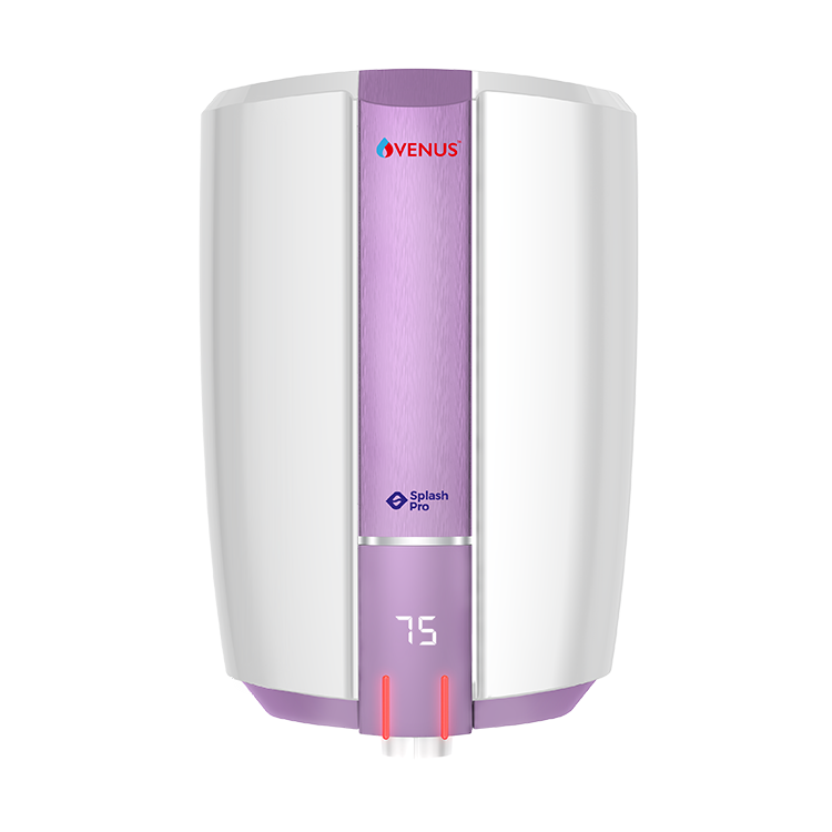 Venus Splash pro Smart Storage Water Heater (Geyser) 25 litre white purple haze
