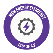High Energy Efficiency -COP of 4.2.png