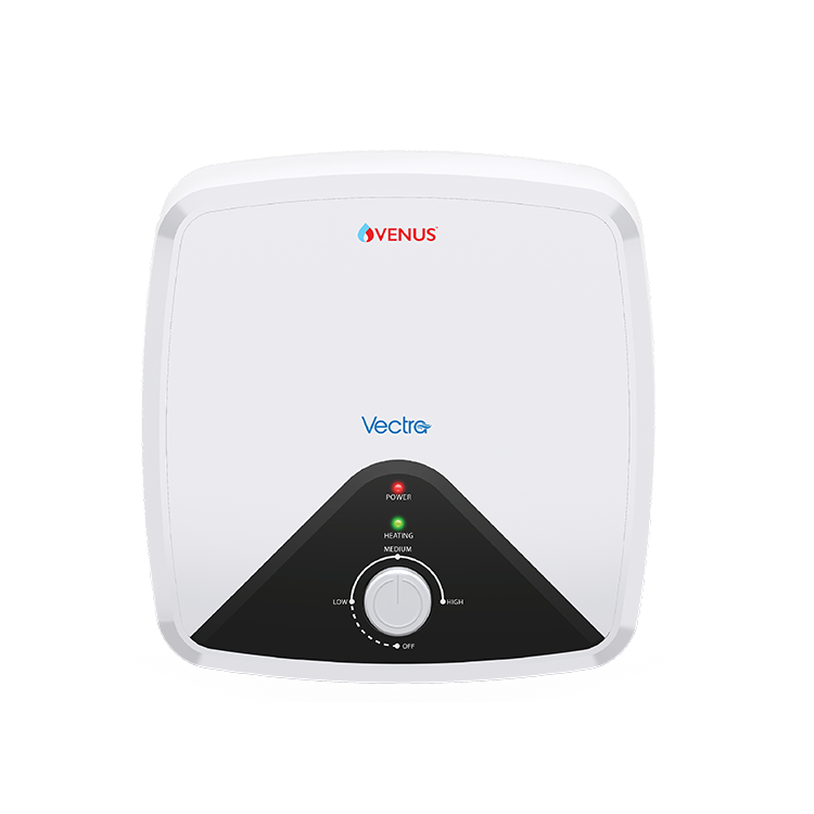 Venus Vectra 10 litre Storage Water (Geyser) Designer Black