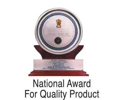 Winner of the ‘National Award for Quality Product’ in 2000 by Govt. of India.png